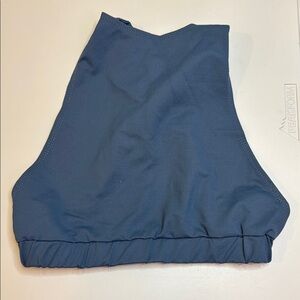 Fashion nova Blue high neck cross back bikini Top